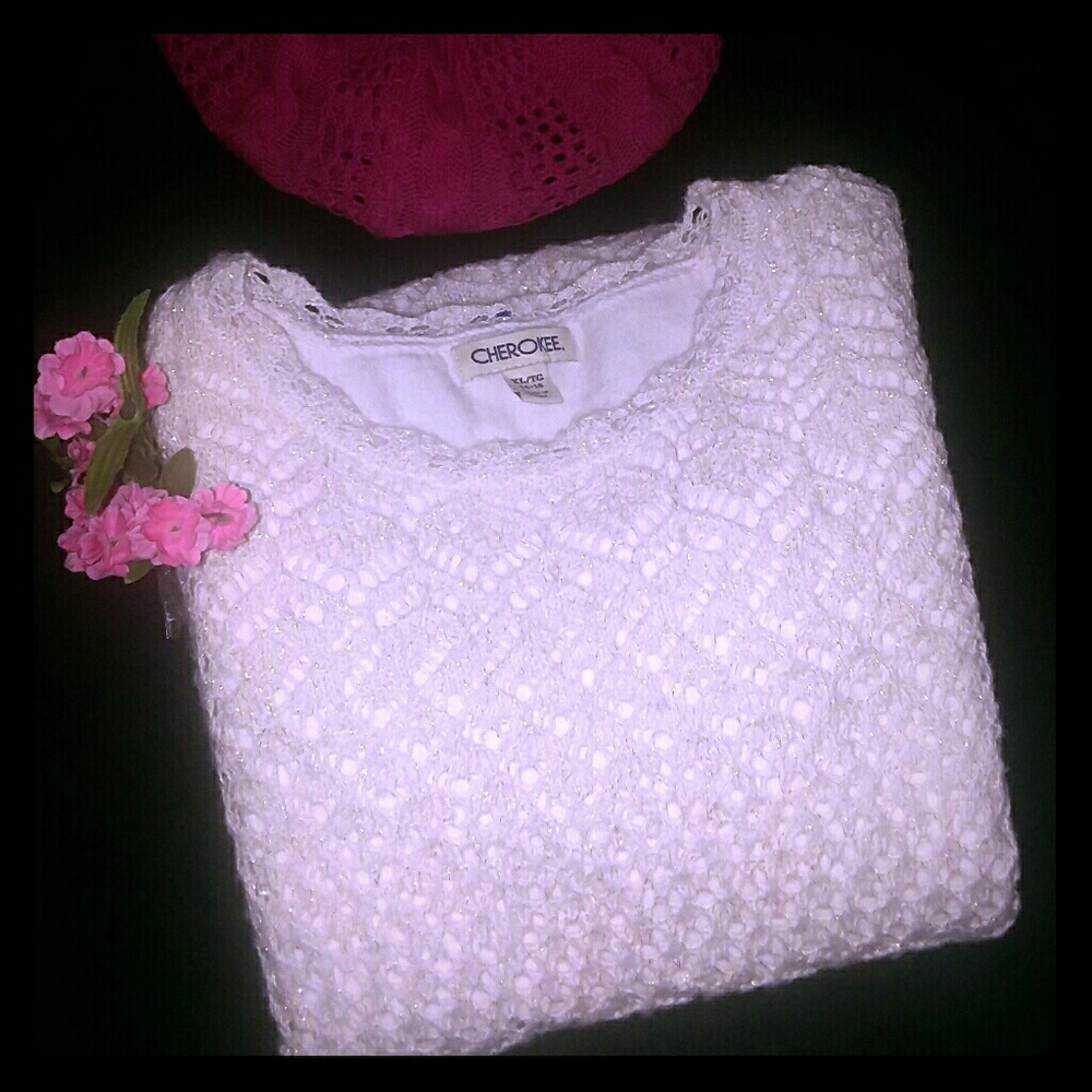CHEROKEE KNIT 🧿BLOUSE Sz 14-16 XL/TG